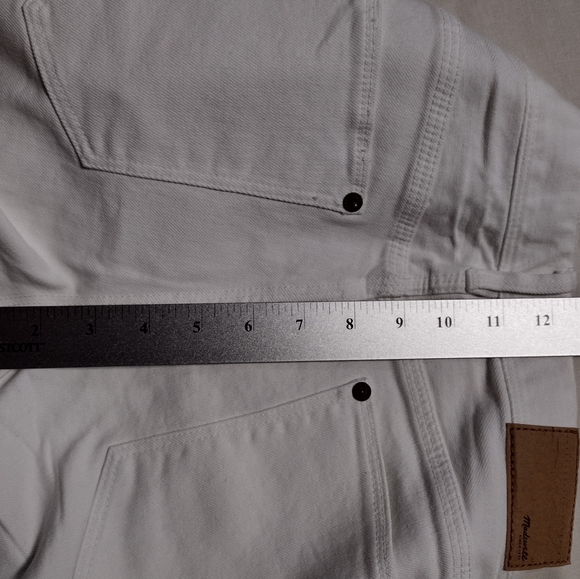 Madewell ankle zip crop white jeans size 27 - Picture 11 of 16